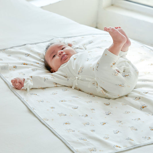 Lively Tiger Waterproof Baby White Changing Mat-0